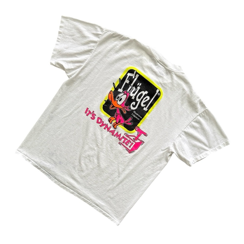 Vintage 90s Flugal Tequila Neon Graphic T-Shirt
